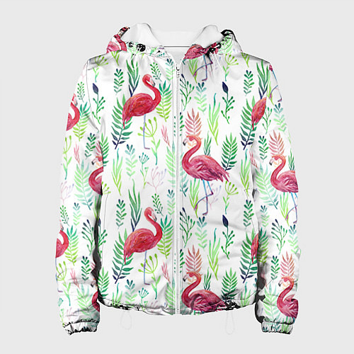 Женская куртка Цветы и бабочки 2 / 3D-Белый – фото 1