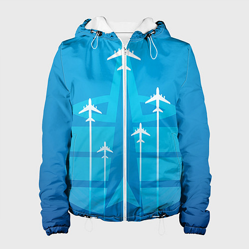 Женская куртка Космические войска / 3D-Белый – фото 1