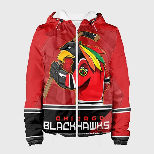 Женская куртка Chicago Blackhawks / 3D-Белый – фото 1