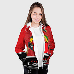 Куртка с капюшоном женская Chicago Blackhawks, цвет: 3D-белый — фото 2