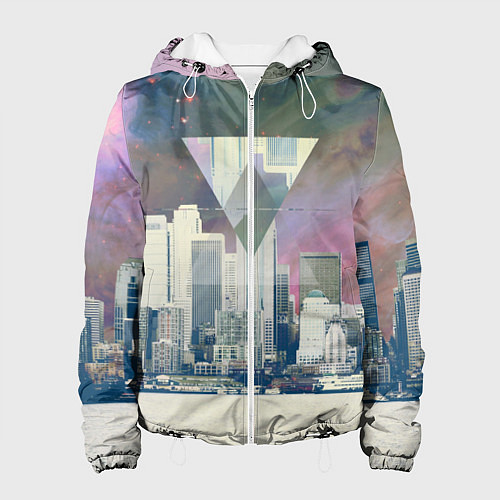 Женская куртка Хипстер / 3D-Белый – фото 1