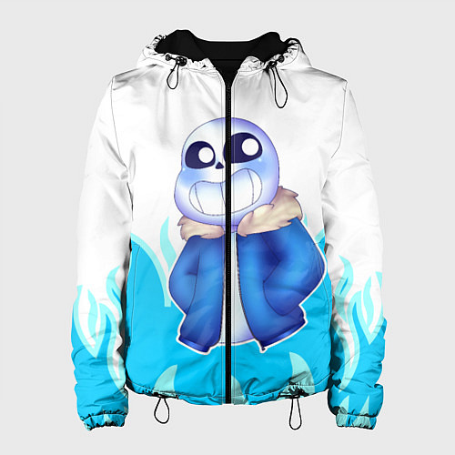 Женская куртка Sans undertale / 3D-Черный – фото 1