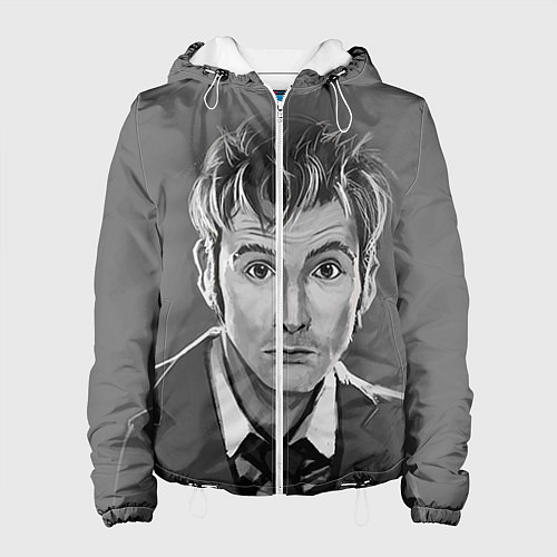 Женская куртка Doctor Who: fun-art / 3D-Белый – фото 1
