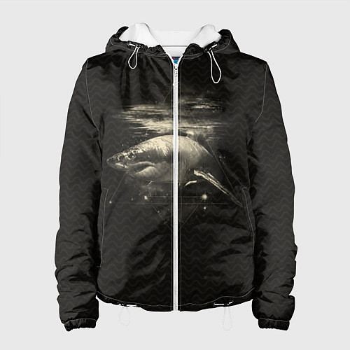 Женская куртка Cosmic Shark / 3D-Белый – фото 1
