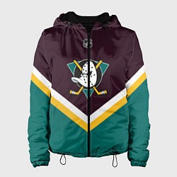 Куртка с капюшоном женская NHL: Anaheim Ducks, цвет: 3D-черный