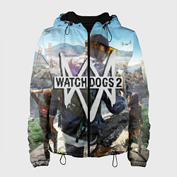 Куртка с капюшоном женская Watch Dogs 2, цвет: 3D-черный