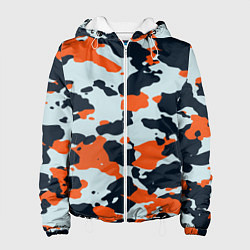 Куртка с капюшоном женская CS:GO Asiimov Camouflage, цвет: 3D-белый
