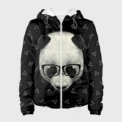 Женская куртка Умная панда / 3D-Белый – фото 1