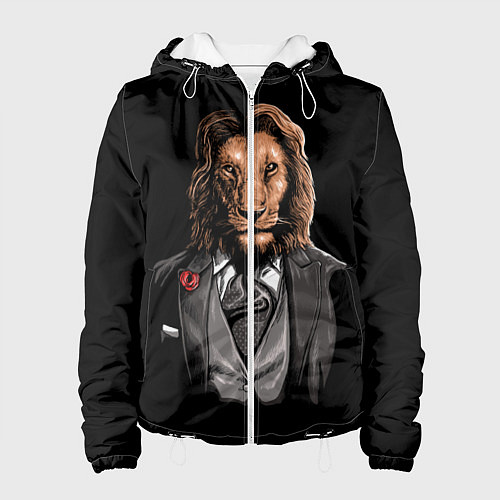 Женская куртка Мистер Лев / 3D-Белый – фото 1