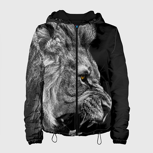 Женская куртка Оскал льва / 3D-Черный – фото 1