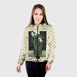 Куртка с капюшоном женская Космическая мода, цвет: 3D-черный — фото 2
