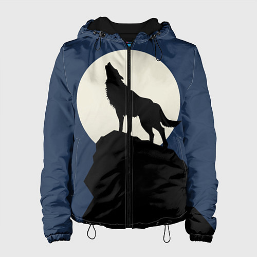 Женская куртка Вой на луну / 3D-Черный – фото 1