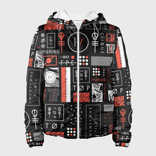 Женская куртка 21 Pilots: Geometry / 3D-Белый – фото 1