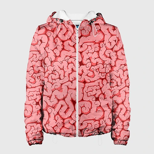 Женская куртка Мозг / 3D-Белый – фото 1