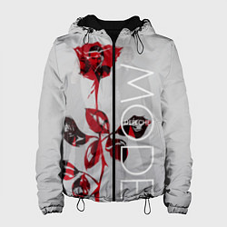 Куртка с капюшоном женская Depeche Mode: Red Rose, цвет: 3D-черный