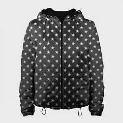 Куртка с капюшоном женская Black Milk: Stars Black, цвет: 3D-черный