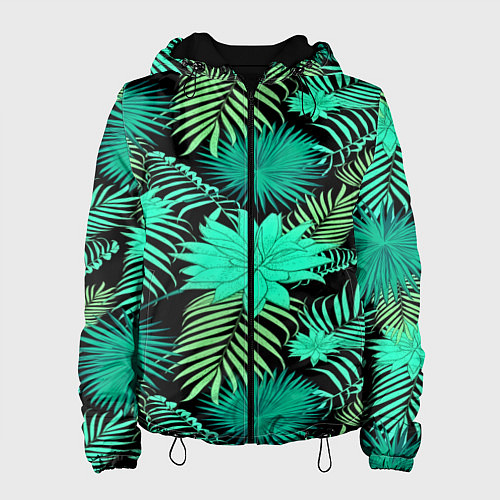 Женская куртка Tropical pattern / 3D-Черный – фото 1