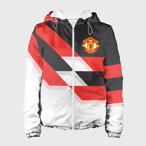 Женская куртка Manchester United: Stipe / 3D-Белый – фото 1
