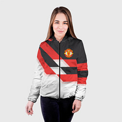Куртка с капюшоном женская Manchester United: Stipe, цвет: 3D-черный — фото 2