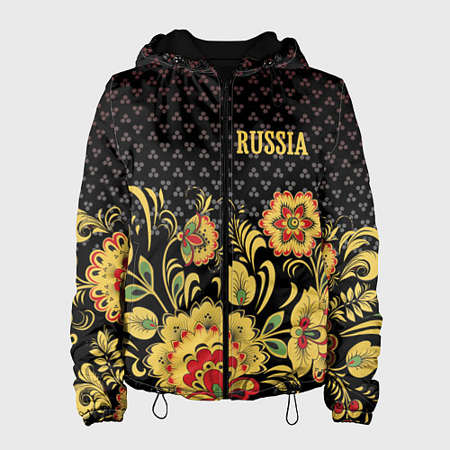 Женская куртка Russia: black edition / 3D-Черный – фото 1