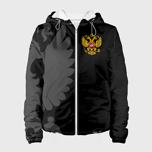 Женская куртка Russia - Black collection / 3D-Белый – фото 1