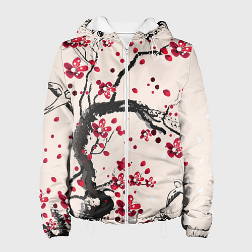 Женская куртка Сакура / 3D-Белый – фото 1