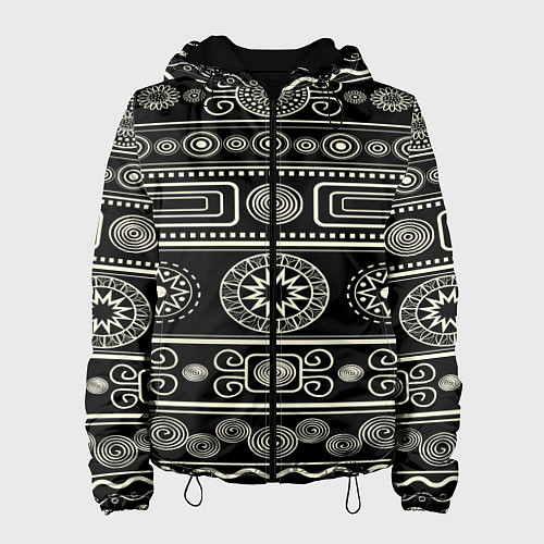 Женская куртка Африканский мотив / 3D-Черный – фото 1