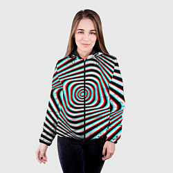 Куртка с капюшоном женская RGB optical, цвет: 3D-черный — фото 2