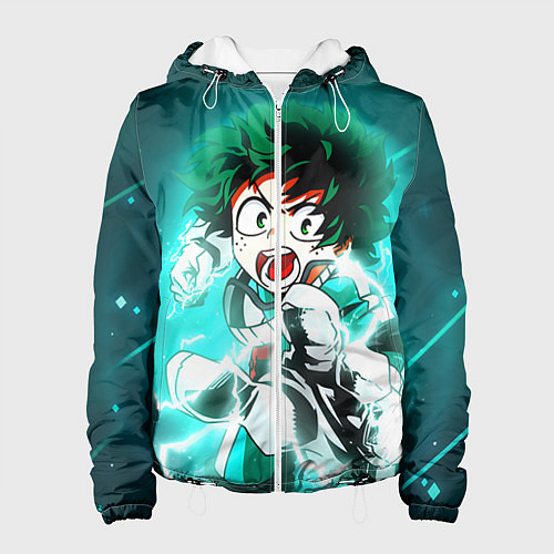 Женская куртка Моя геройская академия / 3D-Белый – фото 1