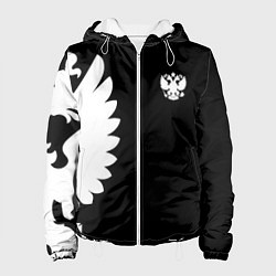 Куртка с капюшоном женская Russia - Black collection, цвет: 3D-белый