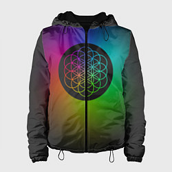 Куртка с капюшоном женская Coldplay Colour, цвет: 3D-черный