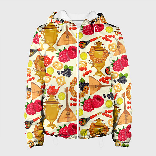 Женская куртка Народная кухня / 3D-Белый – фото 1