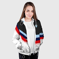 Куртка с капюшоном женская BMW M SPORT, цвет: 3D-белый — фото 2