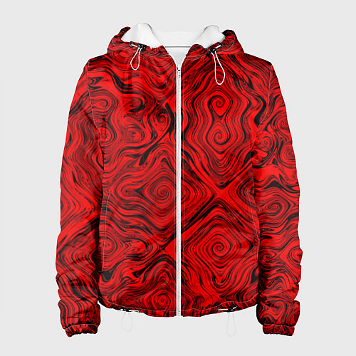 Женская куртка Tie-Dye red / 3D-Белый – фото 1