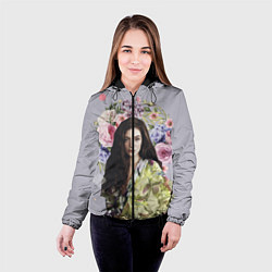 Куртка с капюшоном женская Lorde Floral, цвет: 3D-черный — фото 2