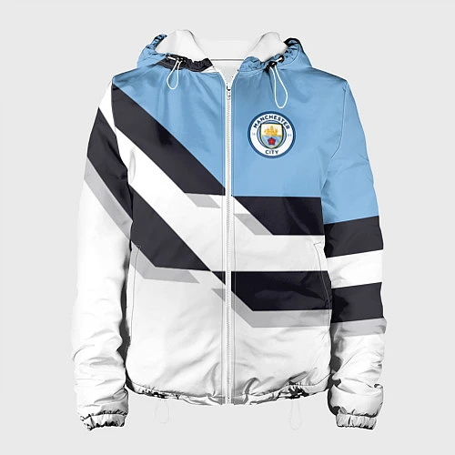 Женская куртка Manchester City FC: White style / 3D-Белый – фото 1