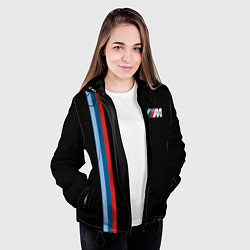 Куртка с капюшоном женская BMW BLACK COLLECTION БМВ, цвет: 3D-черный — фото 2
