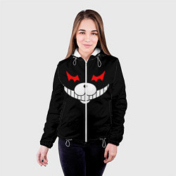 Куртка с капюшоном женская Monokuma Black, цвет: 3D-белый — фото 2