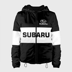 Куртка с капюшоном женская Subaru: Black Sport, цвет: 3D-черный