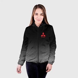 Куртка с капюшоном женская MITSUBISHI SPORT, цвет: 3D-черный — фото 2