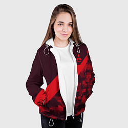 Куртка с капюшоном женская MITSUBISHI SPORT, цвет: 3D-белый — фото 2