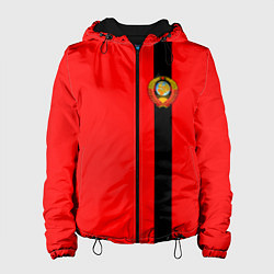 Куртка с капюшоном женская Советский Союз цвета 3D-черный — фото 1