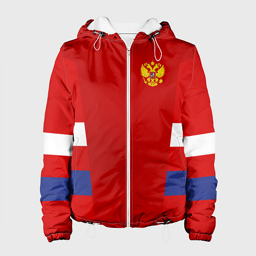 Женская куртка Russia: Sport Tricolor / 3D-Белый – фото 1
