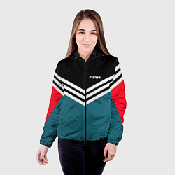 Куртка с капюшоном женская Firm 90s: Arrows Style, цвет: 3D-черный — фото 2