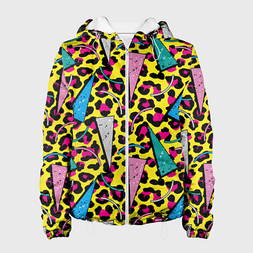 Женская куртка 80s Leopard / 3D-Белый – фото 1