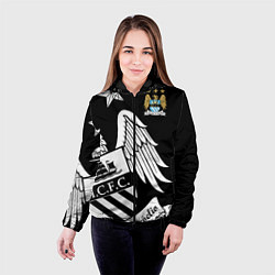 Куртка с капюшоном женская FC Manchester City: Exclusive, цвет: 3D-черный — фото 2