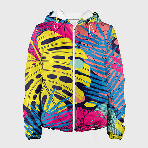 Женская куртка Тропическая мода / 3D-Белый – фото 1