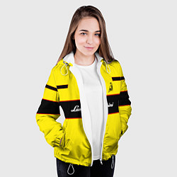 Куртка с капюшоном женская Lamborghini Style, цвет: 3D-белый — фото 2