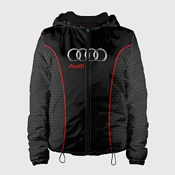 Куртка с капюшоном женская Audi Style, цвет: 3D-черный