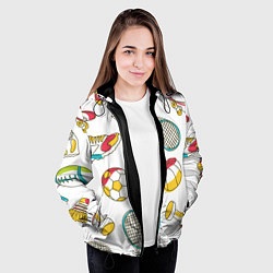 Куртка с капюшоном женская Sport Life, цвет: 3D-черный — фото 2